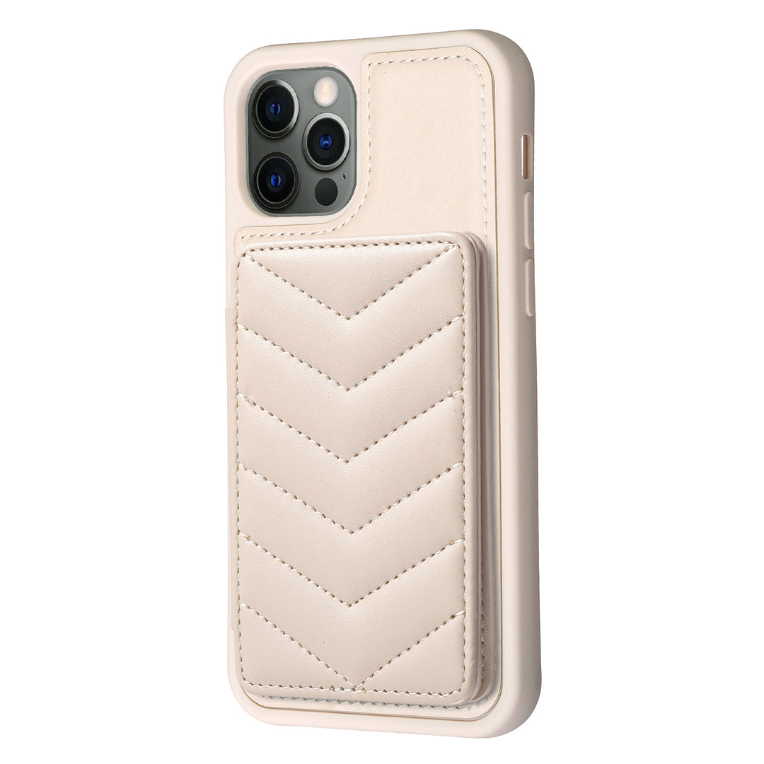 BF26 For iPhone 12 Pro Max Slim-Fit Wave Texture Phone Case Card Holder Kickstand TPU PU Leather Phone Shell BF26 For iPhone 12 Pro Max Slim-Fit Wave Texture Phone Case Card Holder Kickstand TPU PU Leather Phone Shell
